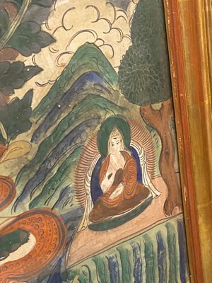 Een thangka met Groene Tara, Tibet, 18/19e eeuw — foto 10