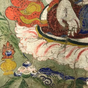 Een thangka met Witte Tara, Tibet, 18/19e eeuw — foto 13