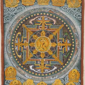 Een thangka, Tibet of Nepal, 19/20e eeuw — foto 1