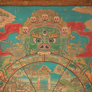 Een Tibetaanse thangka, 19/20e eeuw — foto 2