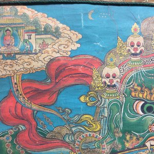 Een Tibetaanse thangka, 19/20e eeuw — foto 6