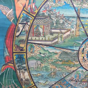 Een Tibetaanse thangka, 19/20e eeuw — foto 10