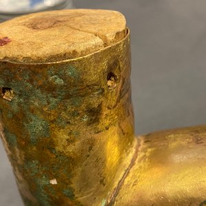 Een Tibetaanse verguld bronzen en koperen arm van Boeddha, Ming — foto 14
