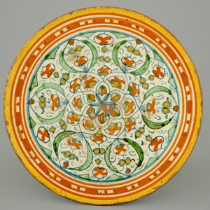 Een tondino in Italiaanse majolica, Montelupo, 17e eeuw — foto 1