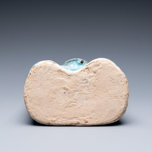 Een turquoise- en zwart-geglazuurde aardewerken figuratieve kan, Kashan, Iran, 12/13e eeuw — foto 6