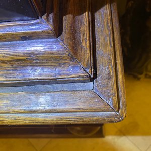 Een tweedeurskabinet op voet in eik en ebbenhout, De Nederlanden, 17e eeuw — foto 11