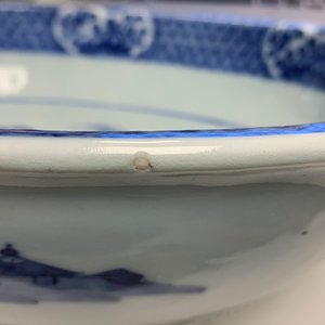 Een uitgebreid Chinees blauw-wit servies met jachtdecor, 18/19e eeuw — foto 104