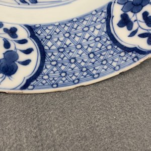 Een uitgebreid Chinees blauw-wit servies met jachtdecor, 18/19e eeuw — foto 120