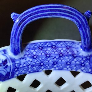 Een uitgebreid Chinees blauw-wit servies met jachtdecor, 18/19e eeuw — foto 86