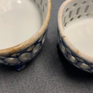 Een uitgebreid Chinees blauw-wit servies met jachtdecor, 18/19e eeuw — foto 91