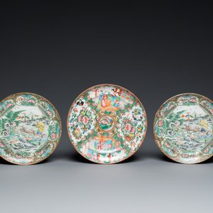 Een uitgebreide collectie Chinees Canton famille rose porselein, 19e eeuw — foto 4
