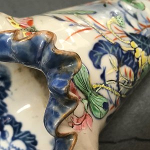 Een uitzonderlijk driedelig Chinees famille rose epergne tafelstuk, 19e eeuw — foto 8