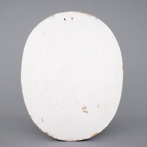 Een uitzonderlijk grote blauw-witte plaque met "De Bruiloft te Kana", Amsterdam, ca. 1743 — foto 2