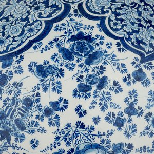 Een uitzonderlijk grote Delftse vaas met millefleurs decor, eind 17e eeuw — foto 10