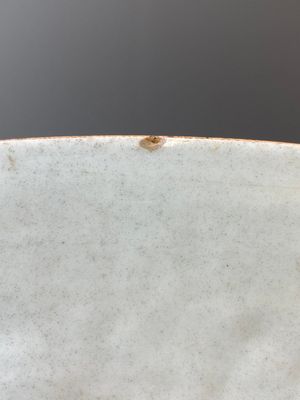 Een uitzonderlijk grote in Engeland overgedecoreerde Chinese blauw-witte schotel met mythische dieren, Qianlong — foto 13