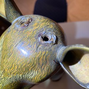Een uitzonderlijk paar grote Chinese cloisonné modellen van herten, Qianlong/Jiaqing — foto 39