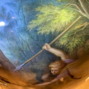 Een uitzonderlijke grote mythologische 'Diana en Aktaion' vaas, porselein uit Meissen, 2e helft 19e eeuw — foto 43