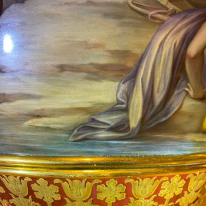Een uitzonderlijke grote mythologische 'Diana en Aktaion' vaas, porselein uit Meissen, 2e helft 19e eeuw — foto 48