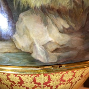 Een uitzonderlijke grote mythologische 'Diana en Aktaion' vaas, porselein uit Meissen, 2e helft 19e eeuw — foto 52