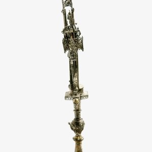 Een verguld zilveren monstrans met inlegwerk van half-edelstenen, gedateerd 1614 — foto 3