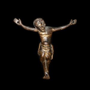Een vergulde bronzen Corpus, Frankrijk, 14e eeuw — foto 1