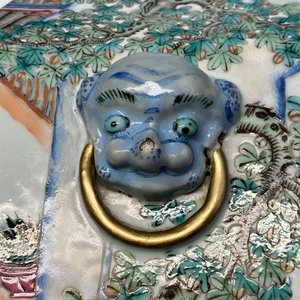 Een vierkante Chinese famille rose vaas, 19e eeuw — foto 7