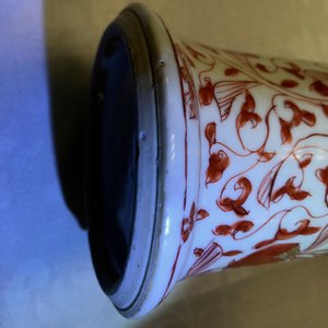 Een vijfdelig Chinees 'melk en bloed' kaststel met feniksen, Kangxi — foto 17