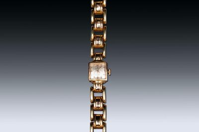 Een vintage tweekleurig 18k gouden Rolex, klein precisiedamespolshorloge, dubbele vouwsluiting, 2/3e kwart 20e eeuw — foto 3