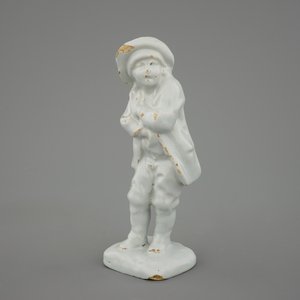 Een wit Delftse figuur, allegorie op de winter, 18e eeuw — foto 1