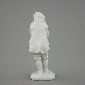 Een wit Delftse figuur, allegorie op de winter, 18e eeuw — foto 4