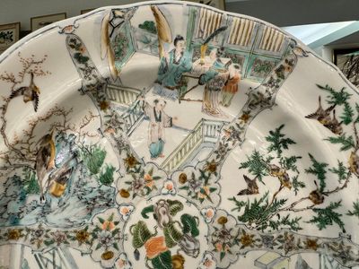 Een zeldzaam 30-delig KPM porseleinen servies met Cantonees famille verte beschildering, China en Duitsland, 19e eeuw — foto 3