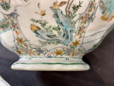 Een zeldzaam 30-delig KPM porseleinen servies met Cantonees famille verte beschildering, China en Duitsland, 19e eeuw — foto 36