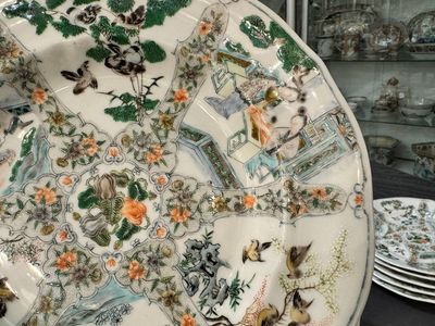 Een zeldzaam 30-delig KPM porseleinen servies met Cantonees famille verte beschildering, China en Duitsland, 19e eeuw — foto 41