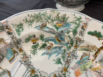 Een zeldzaam 30-delig KPM porseleinen servies met Cantonees famille verte beschildering, China en Duitsland, 19e eeuw — foto 100