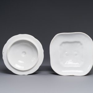 Een zeldzaam 30-delig KPM porseleinen servies met Cantonees famille verte beschildering, China en Duitsland, 19e eeuw — foto 13