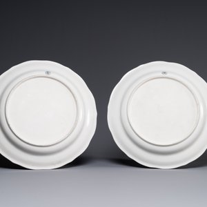 Een zeldzaam 30-delig KPM porseleinen servies met Cantonees famille verte beschildering, China en Duitsland, 19e eeuw — foto 3
