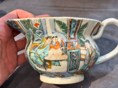 Een zeldzaam Chinees Canton famille verte 27-delig theeservies, 19e eeuw — foto 15