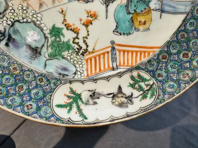 Een zeldzaam Chinees Canton famille verte 27-delig theeservies, 19e eeuw — foto 5