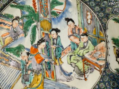 Een zeldzaam Chinees Canton famille verte 27-delig theeservies, 19e eeuw — foto 7