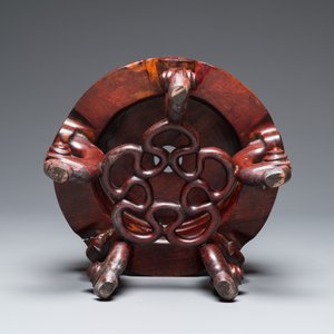 Een zeldzaam en uitzonderlijk groot Chinees archaïsch bronzen 'lei' wijnvat met inscriptie, Song — foto 7