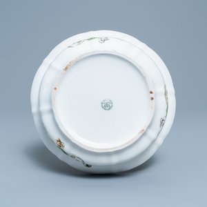 Een zeldzaam KPM porseleinen bassin met Cantonees famille verte decor beschilderd, China en Duitsland, 19e eeuw — foto 4