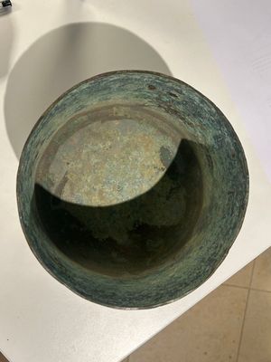 Een zeldzame Chinese archaïsche met zilver ingelegde bronzen cosmetica doos en deksel, 'lian', Westelijke Han — foto 26