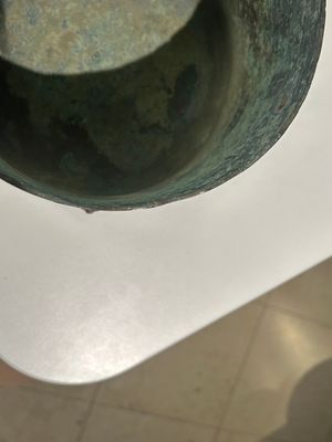 Een zeldzame Chinese archaïsche met zilver ingelegde bronzen cosmetica doos en deksel, 'lian', Westelijke Han — foto 27