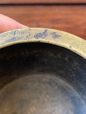 Een zeldzame Chinese driepotige bronzen wierookbrander met Arabische inscriptie, Zhengde merk en periode — foto 10