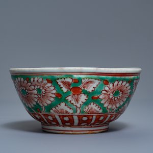 Een zeldzame Chinese dubbelwandige Swatow warmhoudkom, 'zhuge', Ming — foto 3
