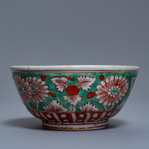 Een zeldzame Chinese dubbelwandige Swatow warmhoudkom, 'zhuge', Ming — foto 5