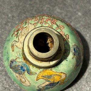 Een zeldzame Chinese famille rose opiumpijp met verhalende decors, 19e eeuw — foto 45