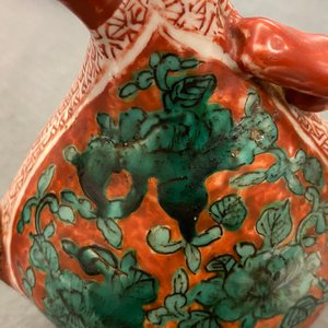 Een zeldzame Chinese perzikvormige kinrande schenkkan, Jiajing — foto 13