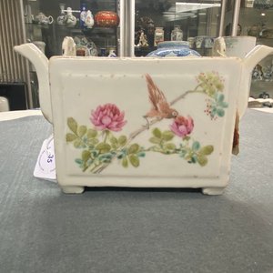Een zeldzame Chinese qianjiang cai theepot met twee deksels, 19/20e eeuw — foto 16
