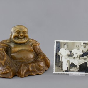 RETOUR DHL 07/11/2024 Een zeldzame Chinese sculptuur van Boeddha in rinoceroshoorn, eind 19e eeuw — foto 11